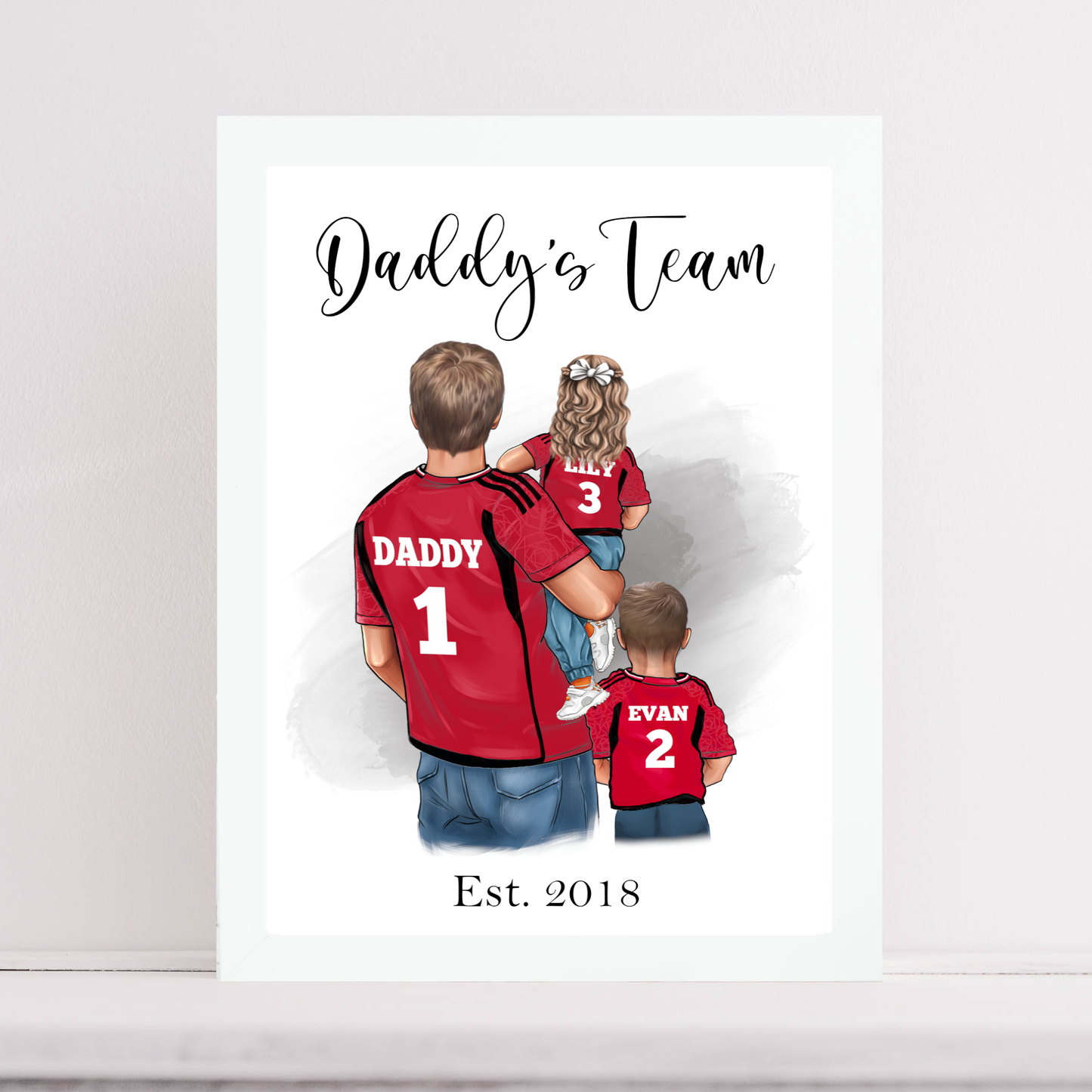 Personalised Family Sport Illustration Print