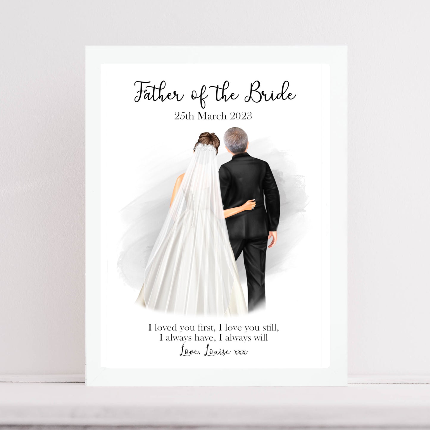 Father of the Bride Illustration Print