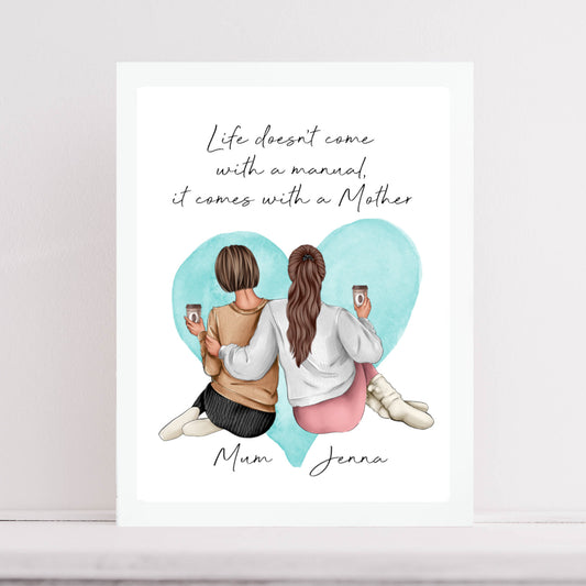 Mother and Daughter Print