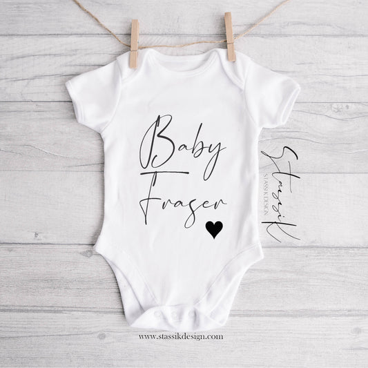 Personalised Baby Vest - Baby Name