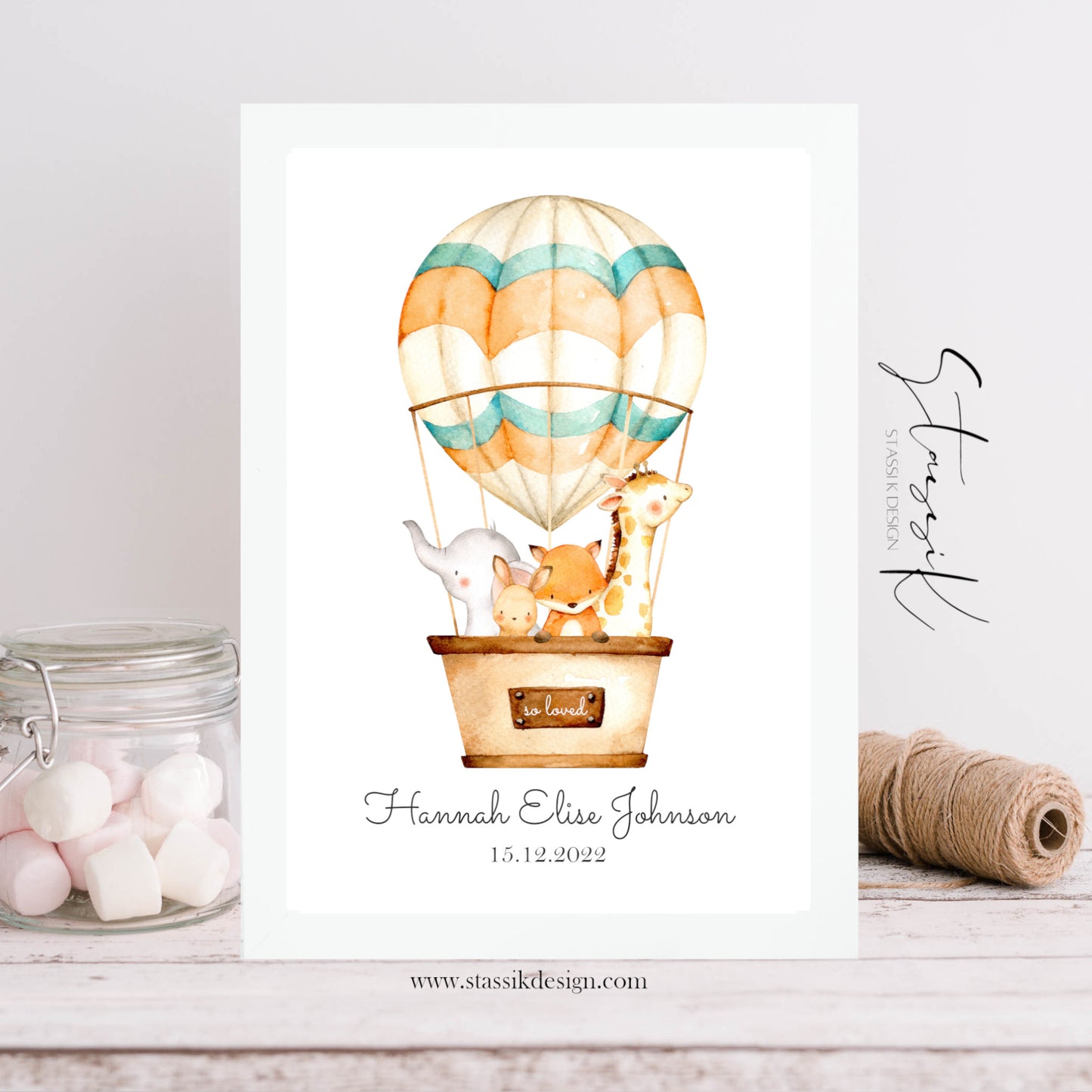 Hot Air Balloon Children's Print